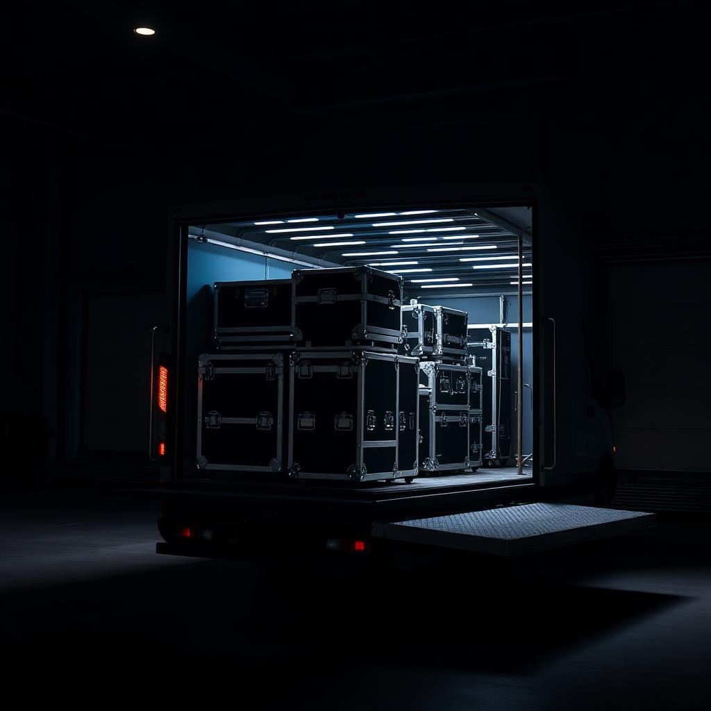 Flightcase-Logistik im Vantec-Lager